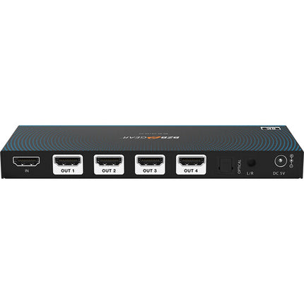 BZBGEAR Splitter HDMI 1x4 8K60 48Gbps con Auto Downscaling y Audio De-Embedder