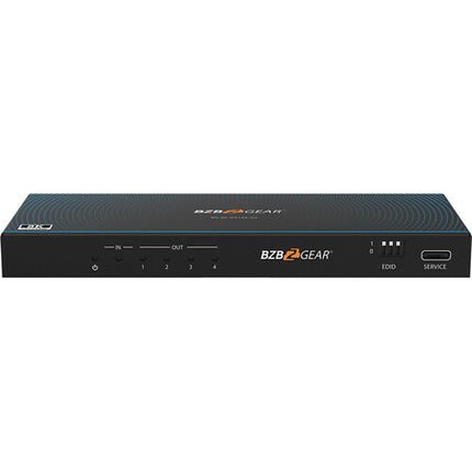 BZBGEAR Splitter HDMI 1x4 8K60 48Gbps con Auto Downscaling y Audio De-Embedder