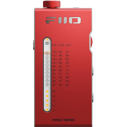 FiiO RR11 Radio Estéreo Portátil Hi-Res FM 64-108MHz 8.5h batería roja