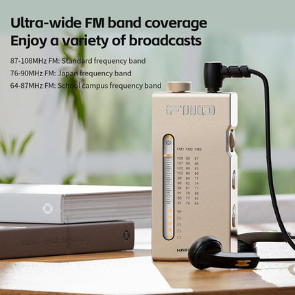 FiiO RR11 Radio Estéreo Portátil Hi-Res FM 64-108 MHz Batería 17.5h