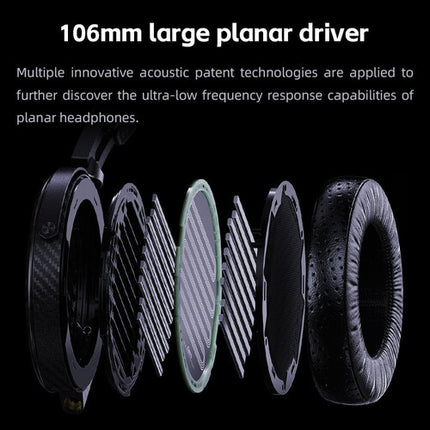 FiiO FT7 Auriculares Abiertos Planar Magnéticos 4.2 Pulgadas Premium
