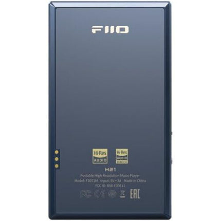 FiiO M21 Reproductor de Música Portátil Hi-Res con DAC Quad CS43198 y 15h Batería Azul Negro