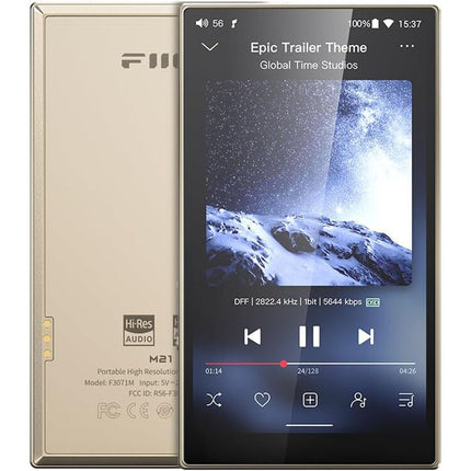 FiiO M21 Reproductor portátil Hi-Res 4GB RAM Quad DAC 15h batería