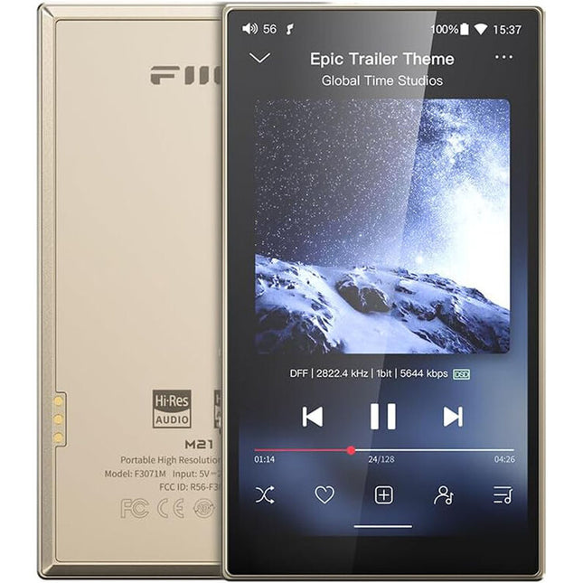 FiiO M21 Reproductor portátil Hi-Res 4GB RAM Quad DAC 15h batería