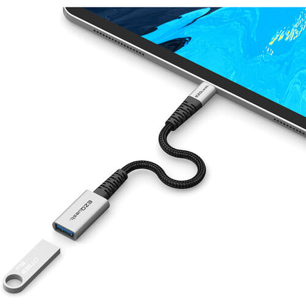 EZQuest DuraGuard Adaptador de Cable USB-C a USB-A 3.0 5 Gbps Thunderbolt 3