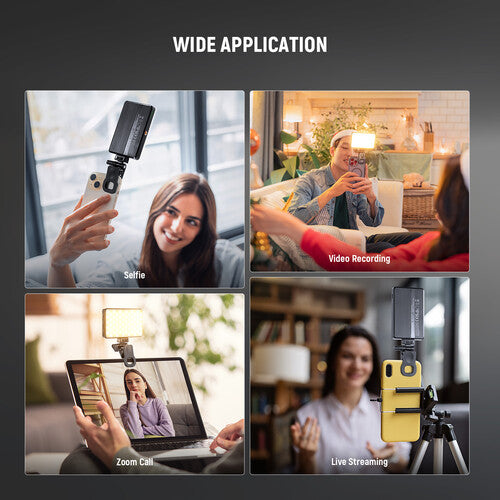 Neewer Basics BL120B Luz LED Clip-On para Selfie Teléfono Bi-Color 2500-9000K