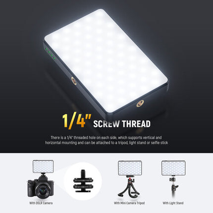 Neewer Basics BL120B Luz LED Clip-On para Selfie Teléfono Bi-Color 2500-9000K