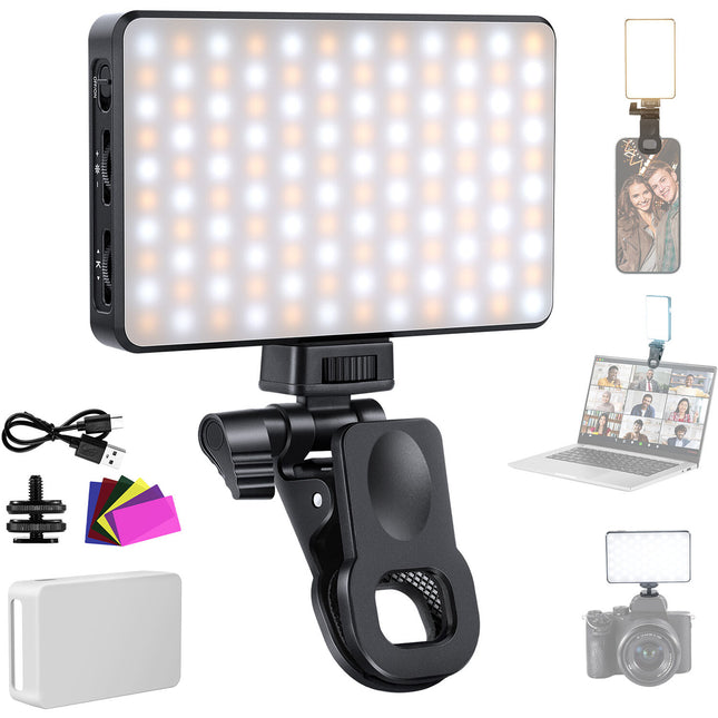 Neewer Basics BL120B Luz LED Clip-On para Selfie Teléfono Bi-Color 2500-9000K