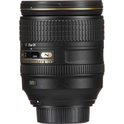 Nikon AF-S NIKKOR 24-120mm f4G ED VR Lente F-Mount Estabilización VR II Diáfragma 9 Cuchillas Refurbished