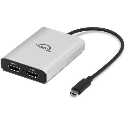 OWC USB-C a Adaptador Dual HDMI 4K UHD 3840x2160 60Hz DisplayLink