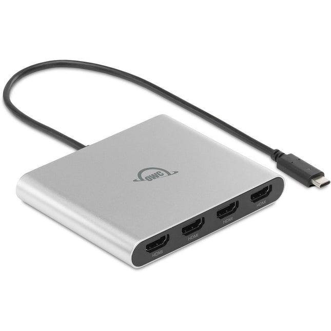 OWC USB-C Quad HDMI Adaptador de Pantalla 4K 4 Puertos HDMI Bus-Powered