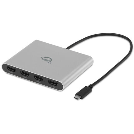 OWC USB-C Quad HDMI Adaptador de Pantalla 4K 4 Puertos HDMI Bus-Powered