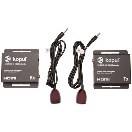 Kopul Extensor HDMI 4K 60Hz 4:4:4 sobre Cable Cat 5e/6 hasta 70 m con Audio DTS y Dolby