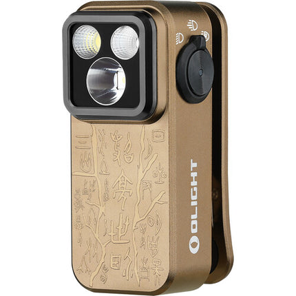Olight Oclip Pro Luz Recargable Clip-On 500 Lúmenes 144H USB-C Tan