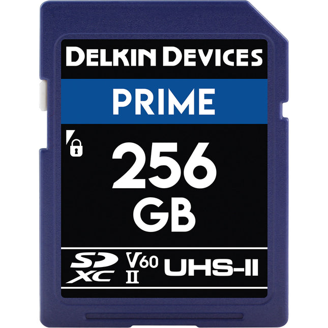 Delkin Devices 256GB PRIME UHS-II SDXC Tarjeta de Memoria 280MBs 150MBs 2-Pack