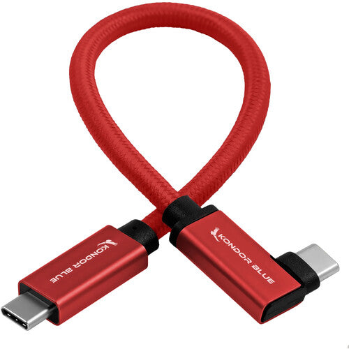 Kondor Blue Cable USB-C 3.1 Gen 2 8.5" Rojo Cardinal 10 Gb s 100W