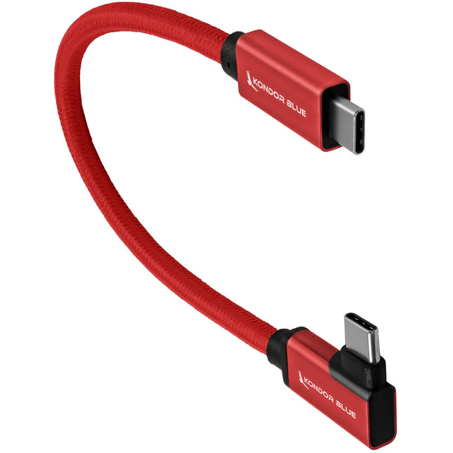 Kondor Blue Cable USB-C 3.1 Gen 2 8.5" Rojo Cardinal 10 Gb s 100W