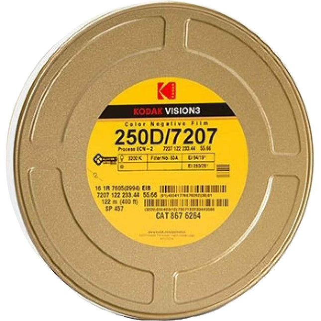 Kodak VISION3 250D Película Negativa Color 16mm 400' Rollo ECN-2