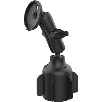 RAM Mounts Stubby Soporte para Cargador Apple 25W MagSafe con Brazo Doble B-Tamaño y Base Ponderada