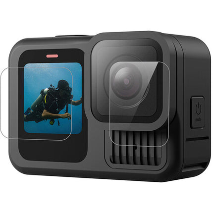TELESIN Protector de Pantalla y Lente para GoPro HERO13 Cristal 2.5D 99% Transmitancia