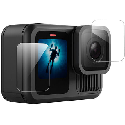 TELESIN Protector de Pantalla y Lente para GoPro HERO13 Cristal 2.5D 99% Transmitancia