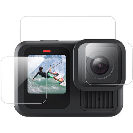 TELESIN Protector de Pantalla y Lente para GoPro HERO13 Cristal 2.5D 99% Transmitancia