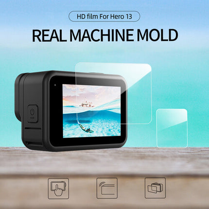 TELESIN Protector de Pantalla y Lente para GoPro HERO13 Cristal 2.5D 99% Transmitancia