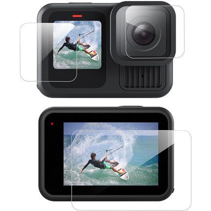 TELESIN Protector de Pantalla y Lente para GoPro HERO13 Cristal 2.5D 99% Transmitancia