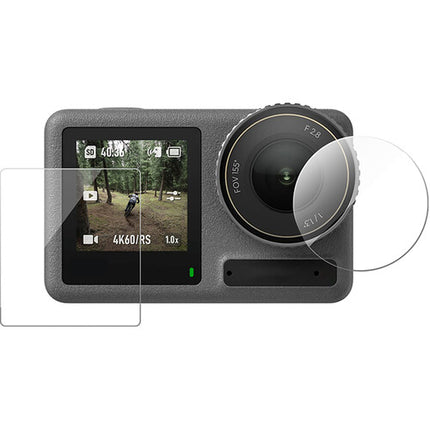 TELESIN Kit de lente y film protector HD para DJI Osmo Action 5 Pro resistente al agua y anti-huellas