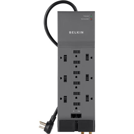 Belkin 12 Tomas Protector de Sobretensión para Hogar y Oficina con Garantía Limitada