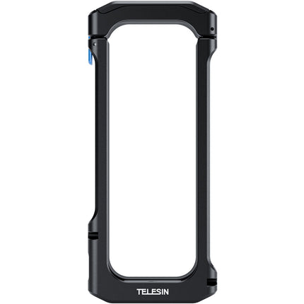 TELESIN Full-Metal Extension Cage para Insta360 X4 con soporte frío y montaje 1/4"-20