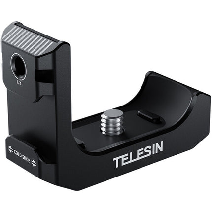 TELESIN L-Shape Mini Jaula Metal para Insta360 X4 con Montura Fría