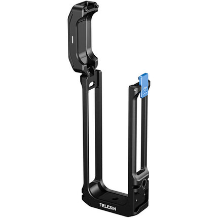 TELESIN Full-Metal Extension Cage para Insta360 X4 con soporte frío y montaje 1/4"-20