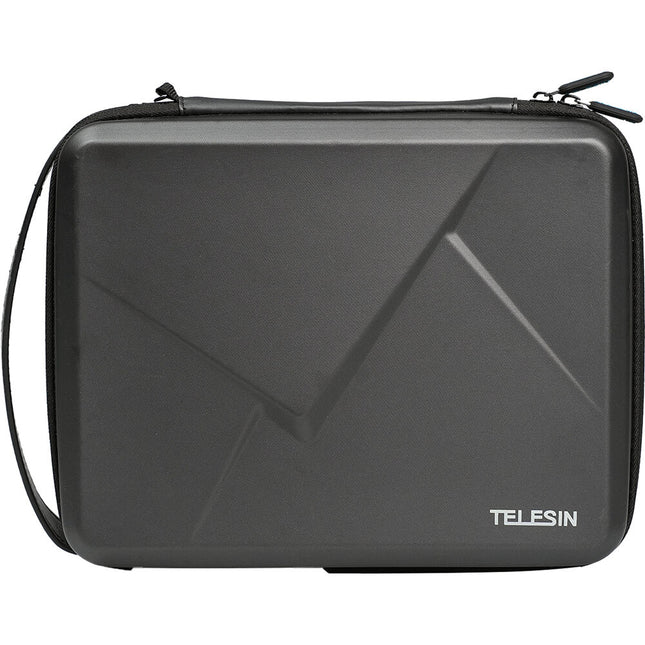 TELESIN Estuche resistente para DJI Osmo Action 3/4/5 Pro Kit ligero y con bolsillos de malla