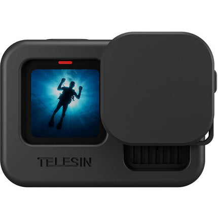 TELESIN Funda de Silicona Protectora 2.0 para GoPro HERO con Cubierta de Lente y Cordón
