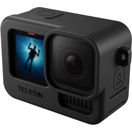 TELESIN Funda de Silicona Protectora 2.0 para GoPro HERO con Cubierta de Lente y Cordón