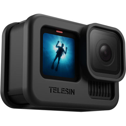 TELESIN Funda de Silicona Protectora 2.0 para GoPro HERO con Cubierta de Lente y Cordón