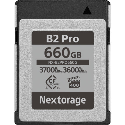 Nextorage 660GB NX-B2PRO Tarjeta de Memoria CFexpress 4.0 Tipo B 3700MBs lectura 3600MBs escritura