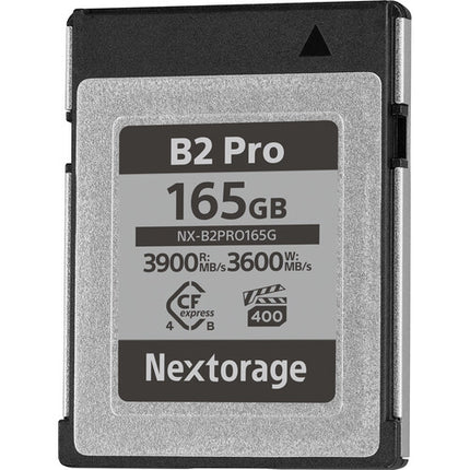 Nextorage 165GB NX-B2PRO CFexpress 4.0 Tipo B Tarjeta de Memoria 3900 MB/s Lectura 3600 MB/s Escritura