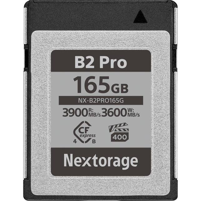 Nextorage 165GB NX-B2PRO CFexpress 4.0 Tipo B Tarjeta de Memoria 3900 MB/s Lectura 3600 MB/s Escritura