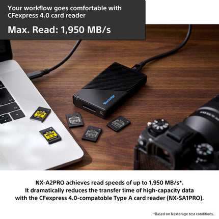 Nextorage NX-A2PRO Tarjeta de Memoria CFexpress 4.0 Tipo A 640GB 1950MB/s