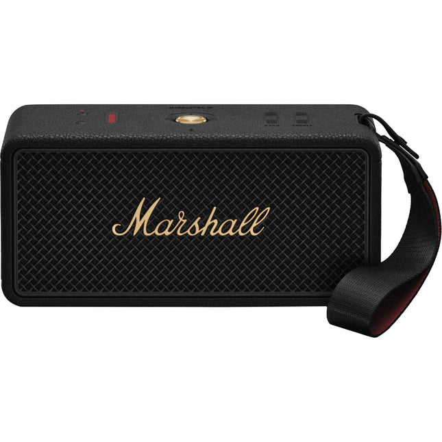 Marshall Middleton II Altavoz Bluetooth Portátil Negro y Latón 80W 30H batería con correa