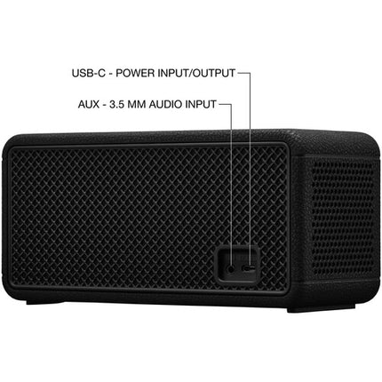 Marshall Middleton II Altavoz Bluetooth Portátil Negro y Latón 80W 30H batería con correa