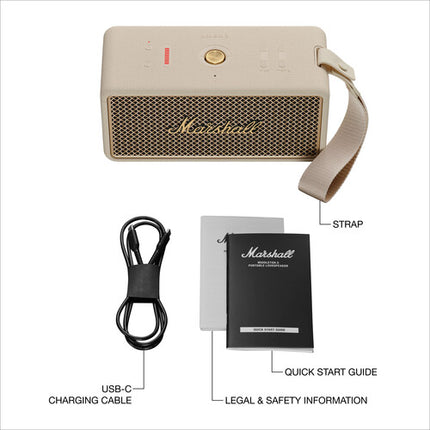 Marshall Middleton II Altavoz Bluetooth Portátil 80W 30 Horas Batería Cream