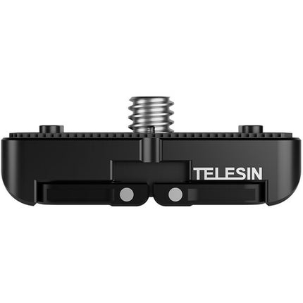 TELESIN Adaptador Doble para Insta360 X4 con Montura 1/4"-20 y Silicona