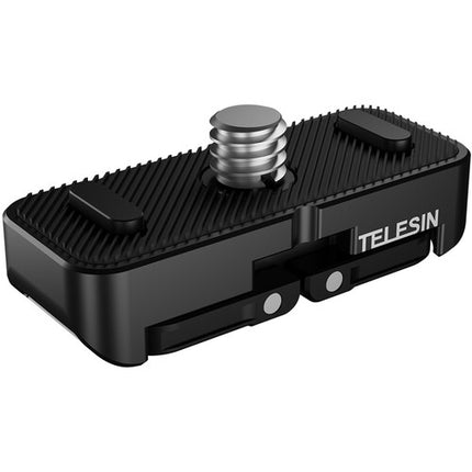 TELESIN Adaptador Doble para Insta360 X4 con Montura 1/4"-20 y Silicona