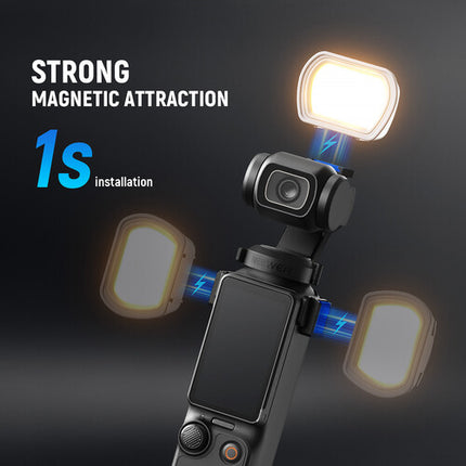 Neewer M21 Luz de Relleno Magnética para DJI Osmo Pocket 3 con 3 Temperaturas y 200mAh batería