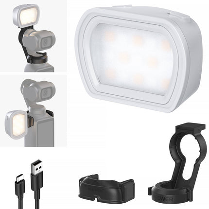 Neewer M21 Luz de Relleno Magnética para DJI Osmo Pocket 3 con 3 Temperaturas y 200mAh batería