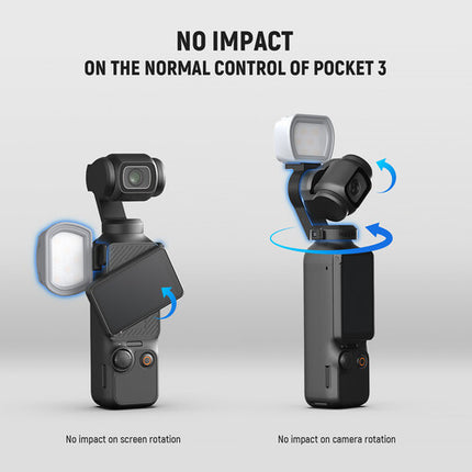 Neewer M21 Luz de Relleno Magnética para DJI Osmo Pocket 3 con 3 Temperaturas y 200mAh batería