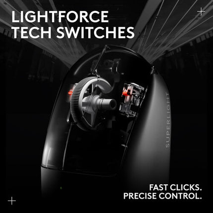 Logitech G PRO X SUPERLIGHT 2 Wireless Ratón Gaming 32000 dpi 95 Horas batería